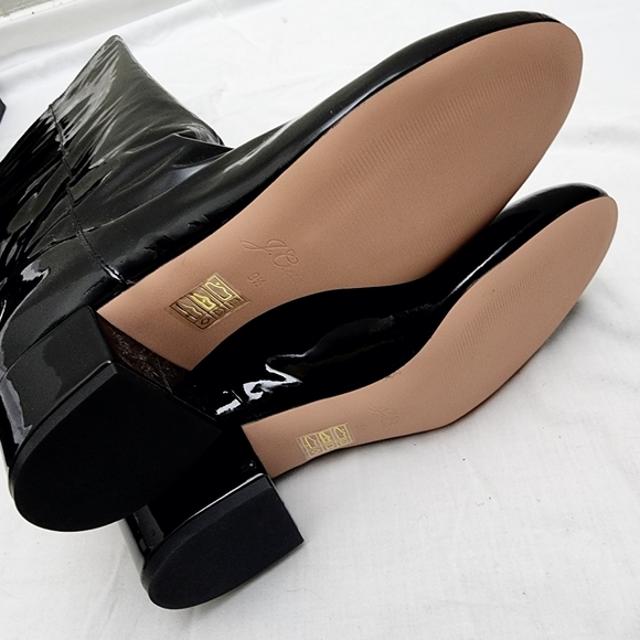 NEW J. Crew Italian Leather Knee High Black Patent Leather Knee High Boot - Picture 5 of 11